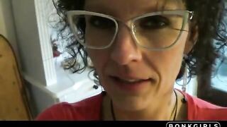 Cum-Covered Amateur MILF's Close-Up Ass