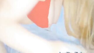 Blonde Solo Webcam Show with Dildo and Fingers