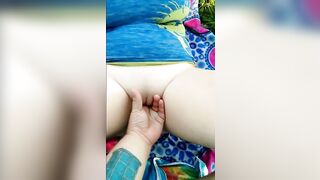 Outdoor Fun with My Teen Girl - Close-Up Fingering