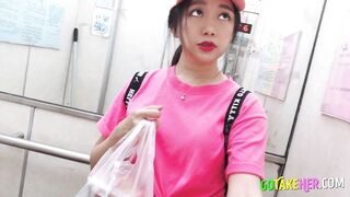 Lucky Guy Orders Delivery and Gets a Beautiful Big-Breasted Girl