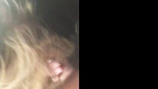 Car Blowjob with Cum-Swallowing Amateur Cuckold Girl