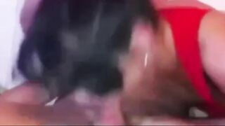 Masked MILF Gives Intense Blowjob -2