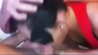 Masked MILF Gives Intense Blowjob -2