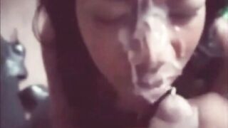 Ebony Amateur's Massive Facial