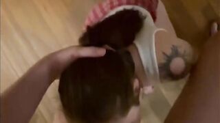 Risky Public Deepthroat and Face Fuck with Slutty Redhead Stepsister -2