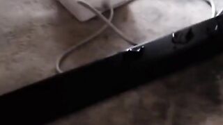 Big-Titted Amateur Squirter Covered in Cum