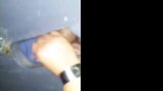 Svenska Hustruns Glory Hole Handjob -2