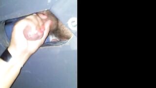Svenska Hustruns Glory Hole Handjob -2