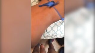 Ebony Babe Rides & Sucks a Big Black Cock