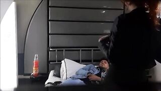 Latina Teen Loves Pretending to Go on a Plane Ride and Gives an Amazing Blo