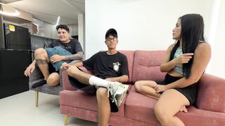 Bet between best friends results in the best sex of my life and cum on my rich tits.