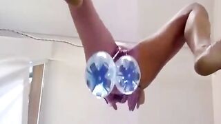 Bound Slut Takes Bottle and Screams for More