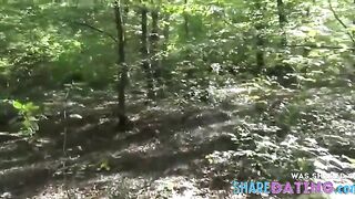 Girl's Public Nudity in the Woods