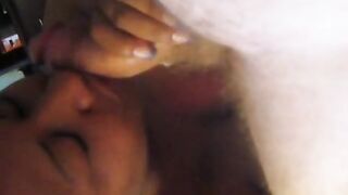 Black Escort with Big Tits Gets POV Cum in Mouth