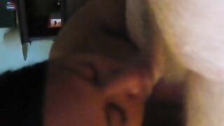 Black Escort with Big Tits Gets POV Cum in Mouth