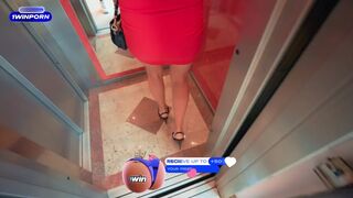 Girl next door gets fucked hard near elevator