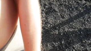 Risky Public Handjob and Nude Blonde Teen -2