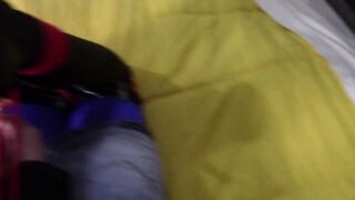 Laura on Heels: Masked Amateur Deepthroats a Big Cock