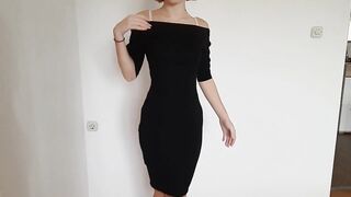 Redhead Teen Strips from Tight Dress on Webcam