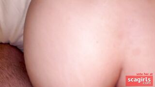 British Teen Babe Rides Big Cock Hard in the Morning