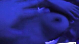 Petite 18-year-old brunette babe teases on webcam