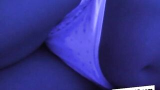 Petite 18-year-old brunette babe teases on webcam