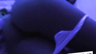 Petite 18-year-old brunette babe teases on webcam