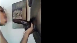Interracial Blowjob by Brittney Jones on Webcam