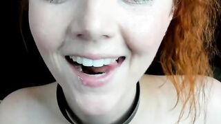 Busty Canadian MILF Drinks Her Own Milk on Webcam