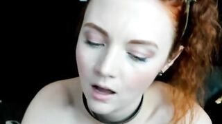 Busty Canadian MILF Drinks Her Own Milk on Webcam