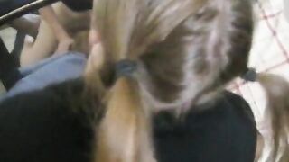 Cuckold Husband Watches Amber Blank with Interracial Lover