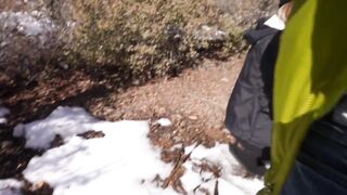 Big-Ass Blonde Takes a Cock Outdoors