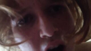 Mature Blonde Enthusiastically Rides in POV Video