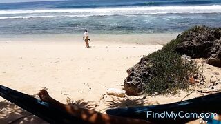 Public Pussy & Anal Play at Surfers Beach