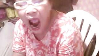 Mature Asian Elizabeth, 57, Flashes on Webcam