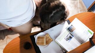 Cum-Soaked Toast: A Kinky Breakfast