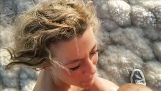 Deep Sea Oral Adventure: Blonde Babe's Blowjob at -420m Altitude
