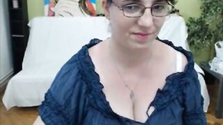 Russian BBW with Huge Tits on Webcam