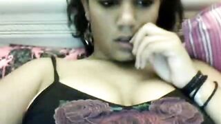 Big-Titted Morena's Webcam Flash