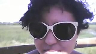 Office Worker Blows Her Boss Outdoors