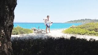 NAKED Sun Tanning Girl SPYCAM Video - SOLO Female