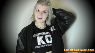 Big-Ass Blonde Ring Rat's Blowjob for Backstage Pass