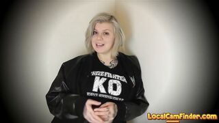 Big-Ass Blonde Ring Rat's Blowjob for Backstage Pass