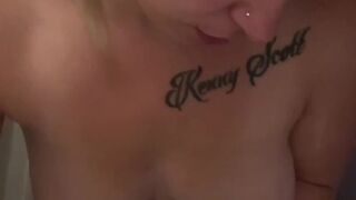 Stepbro and stepsis share shower together things get a little to soupy and wet