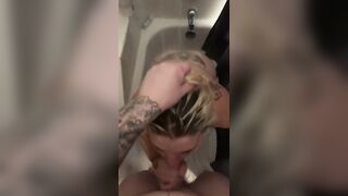Stepbro and stepsis share shower together things get a little to soupy and wet