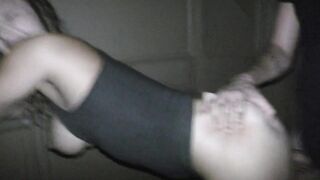 Big-Ass Amateur Loves Sneaky POV Blowjob in Porta Potty