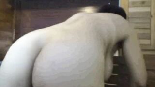 Big-Titted Granny Rides Dildo on Webcam