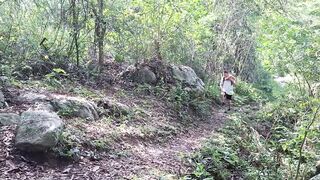 Hikers get lost in the jungle and have sex in the open air.