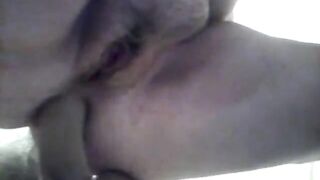 Hairy BBW Anal Dildo Webcam Show