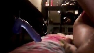 Riding Her Sex Toy to Orgasm